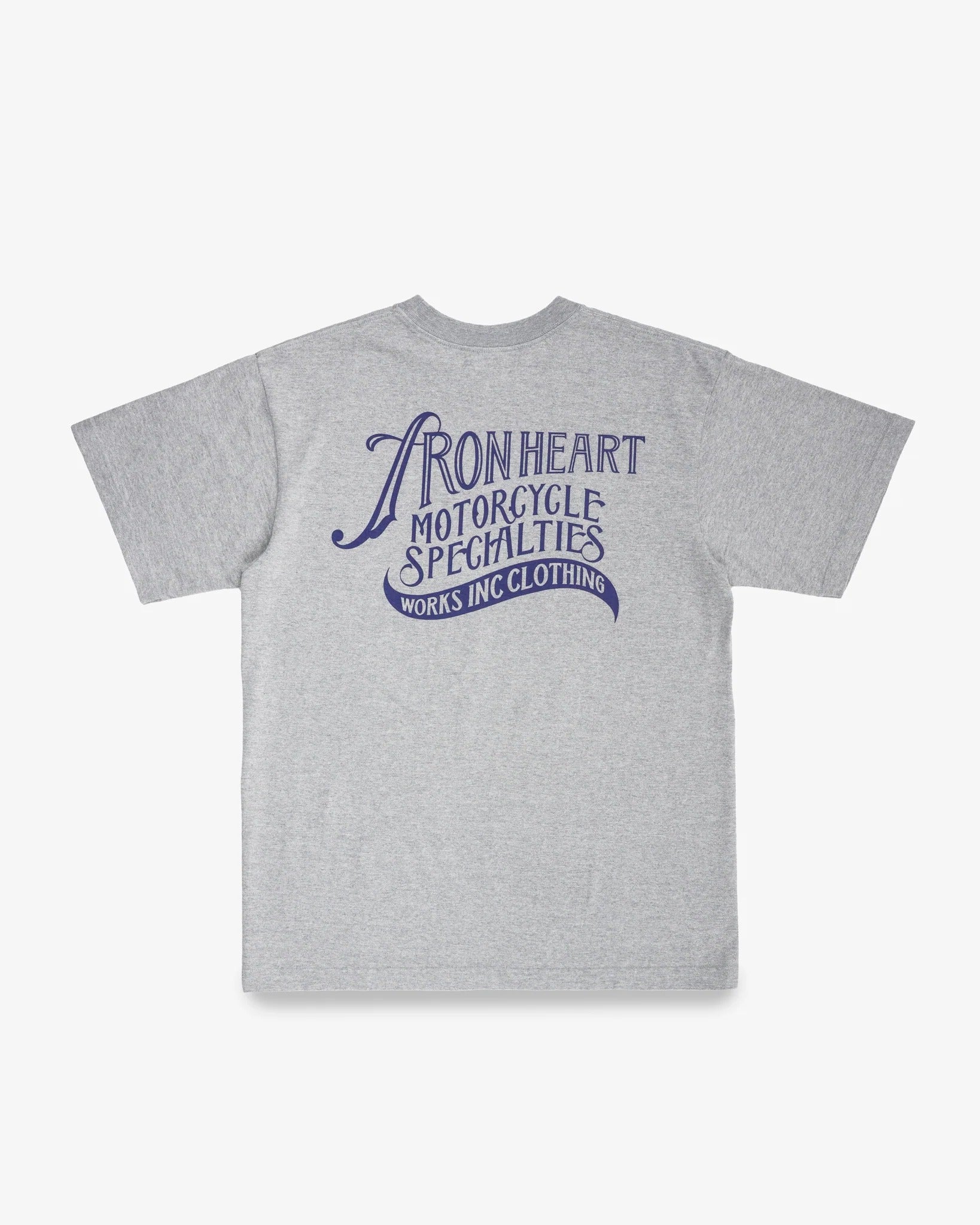 IHT-2501 7.5oz Printed Loopwheel Crew Neck T-Shirt - GREY