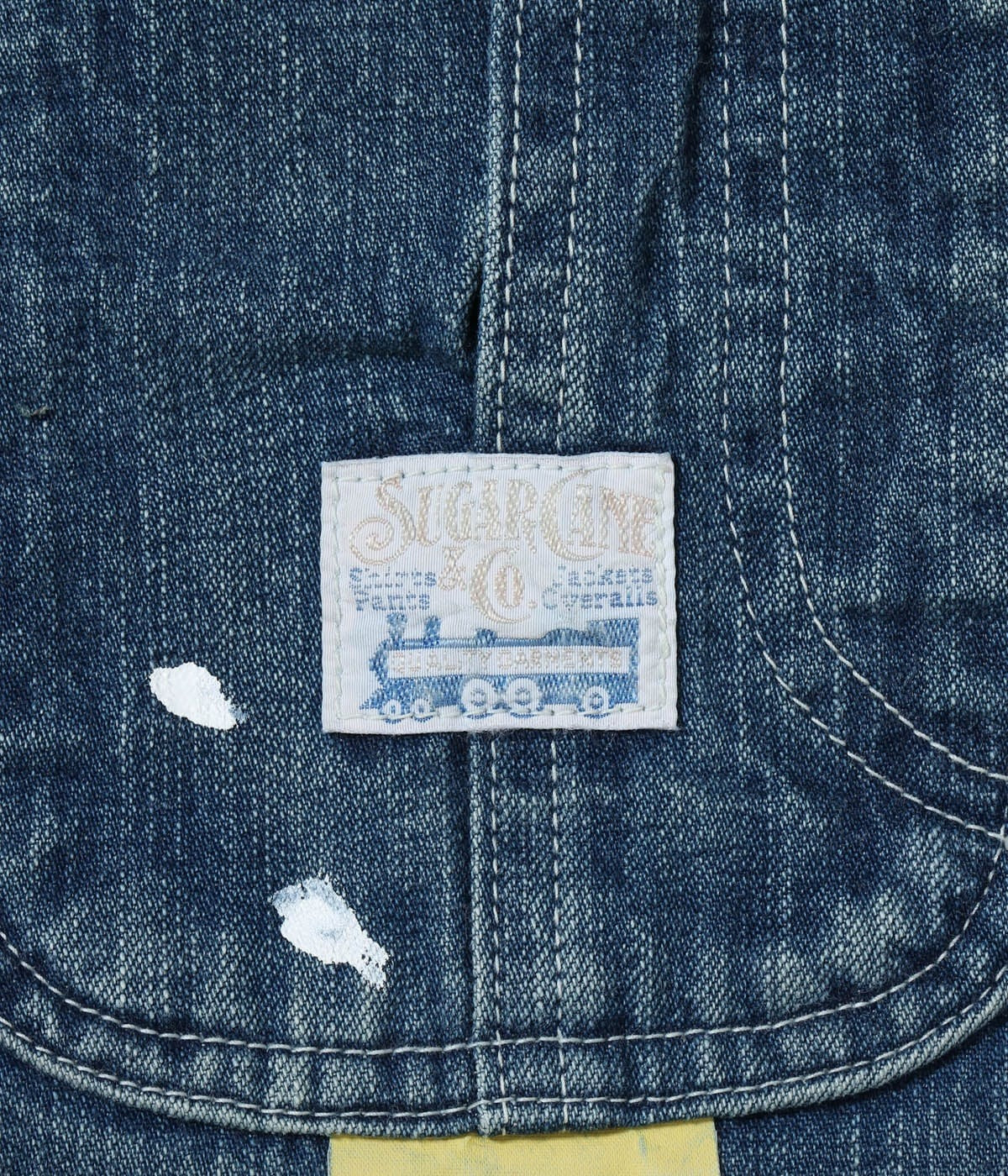 SC15708 11oz. BLUE DENIM WORK COAT AGED MODEL - INDIGO