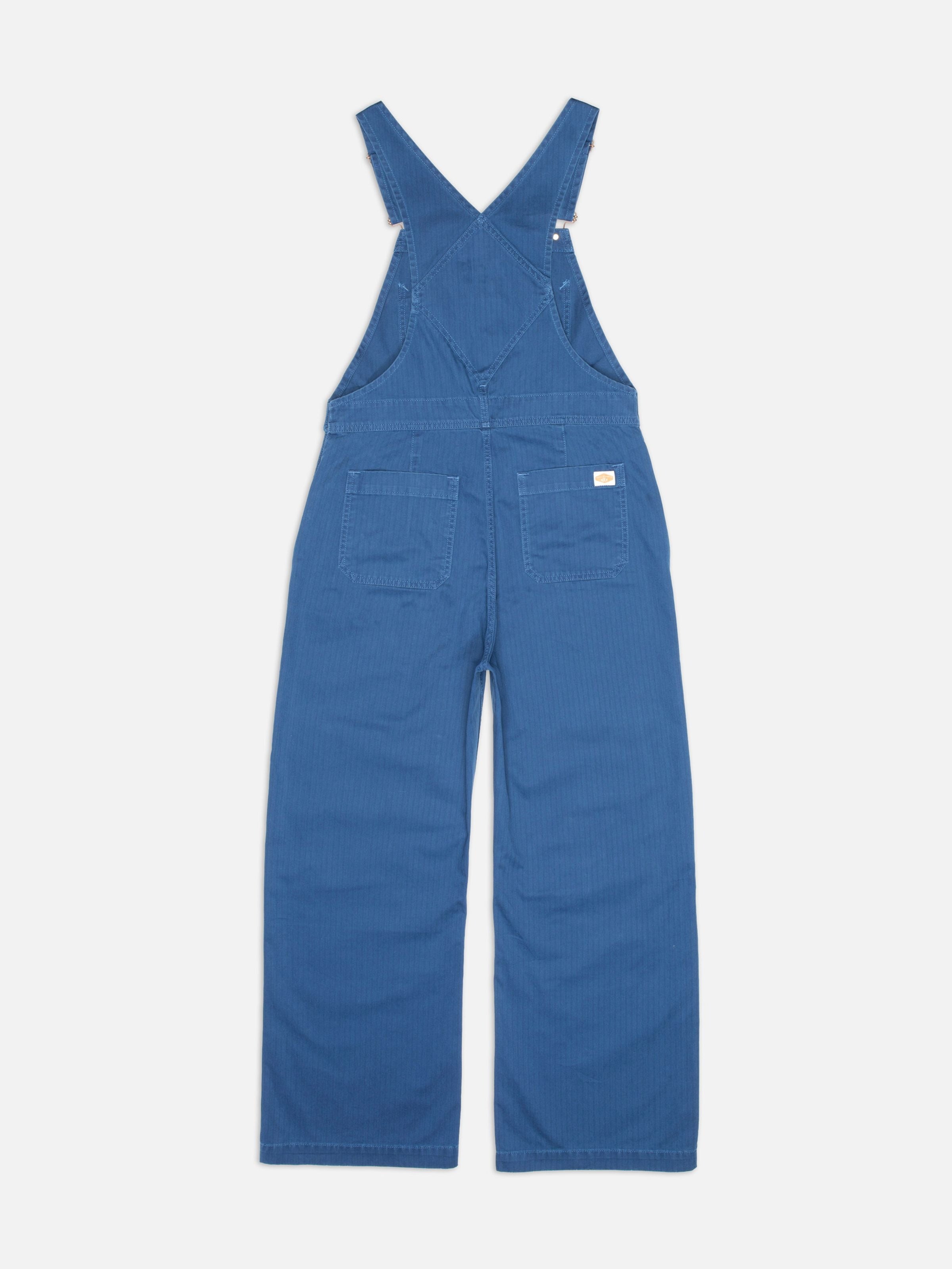 Klara Dungarees Herringbone - Blue