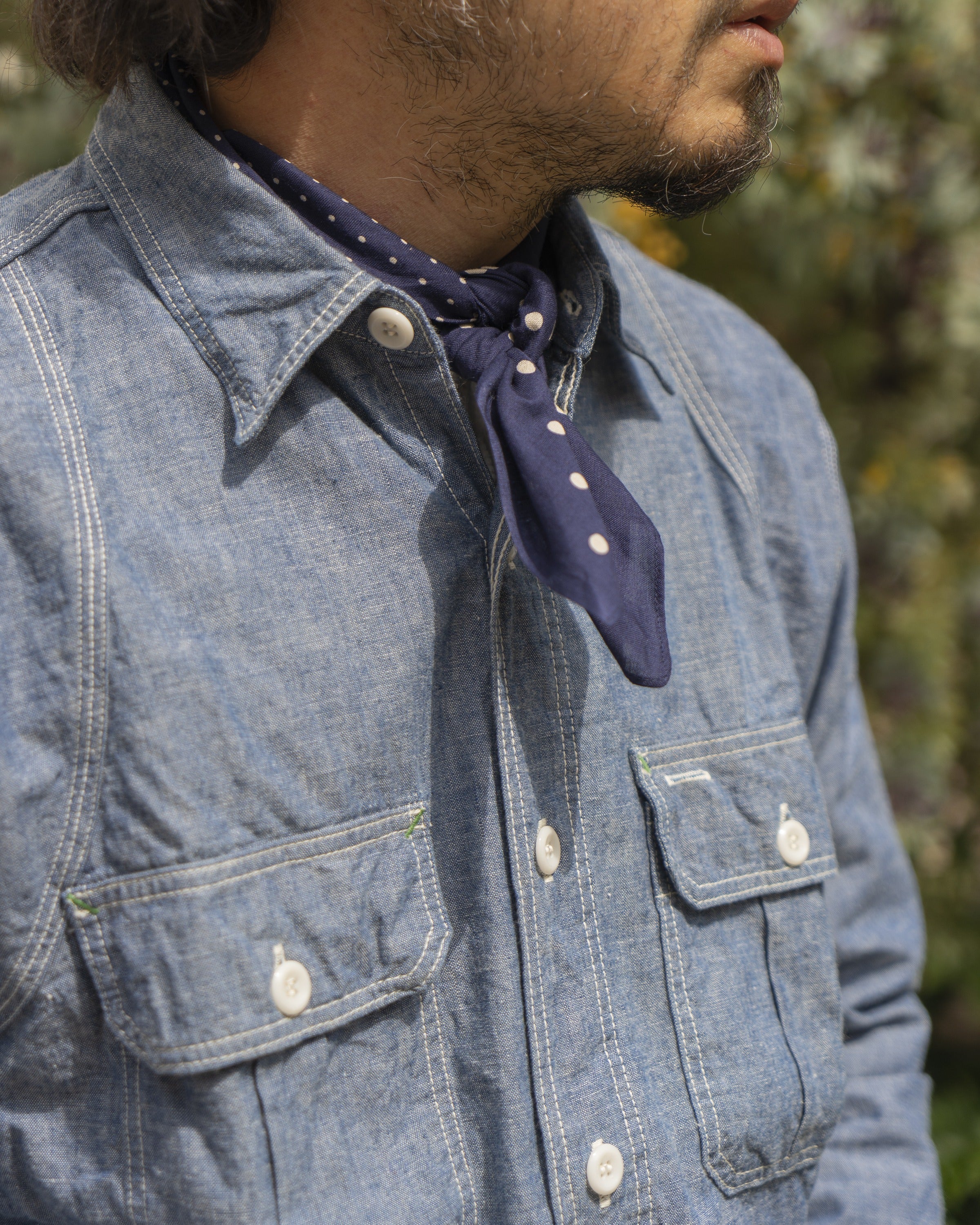 MA22015 BANDANNA 'DOT' - NAVY