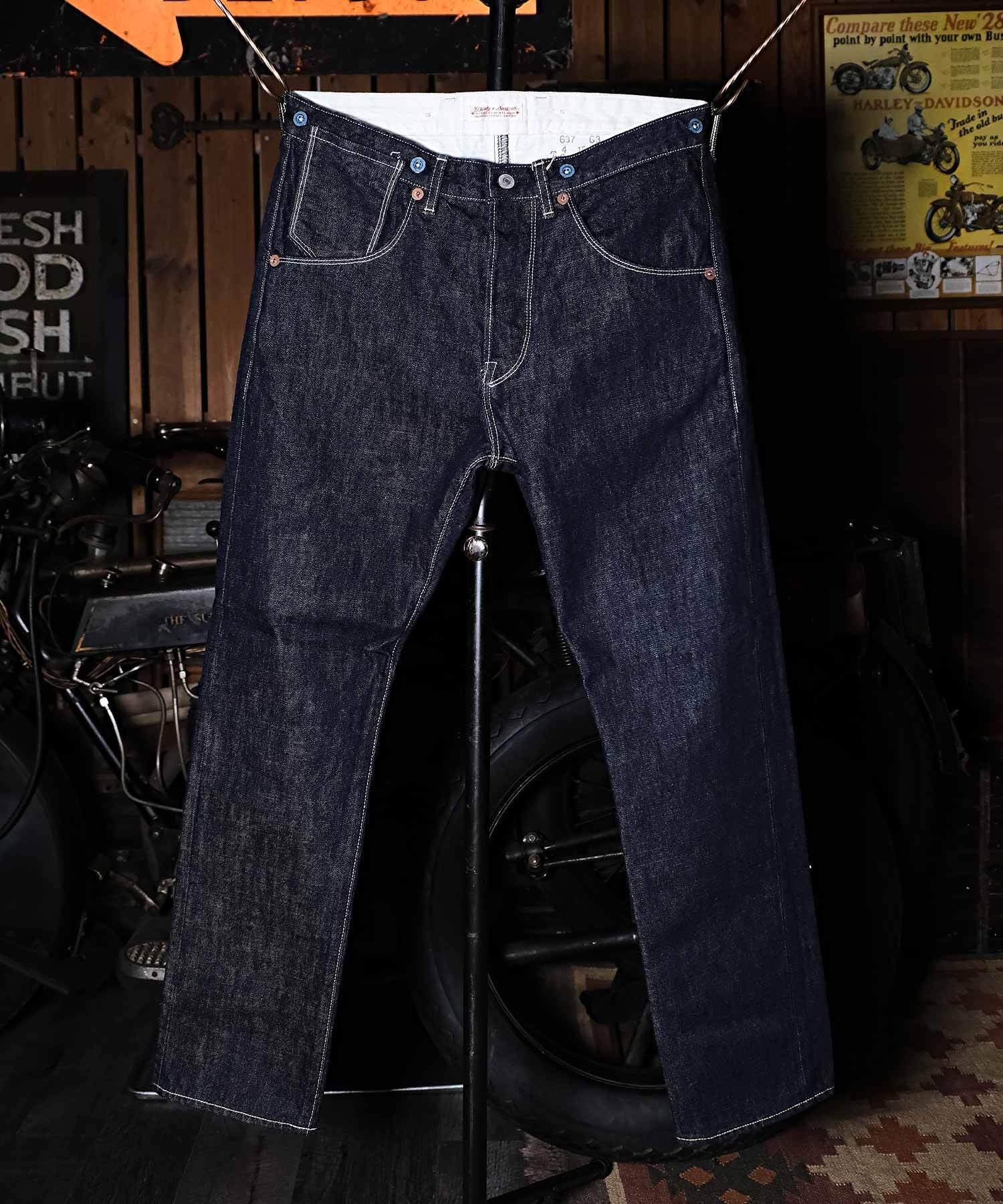 GS2449930 N/KEELMAN PANTS(O/WASH) - INDIGO