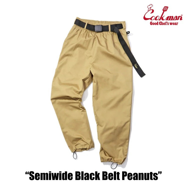 CHEF PANTS SEMIWIDE BLACK BELT - PEANUTS