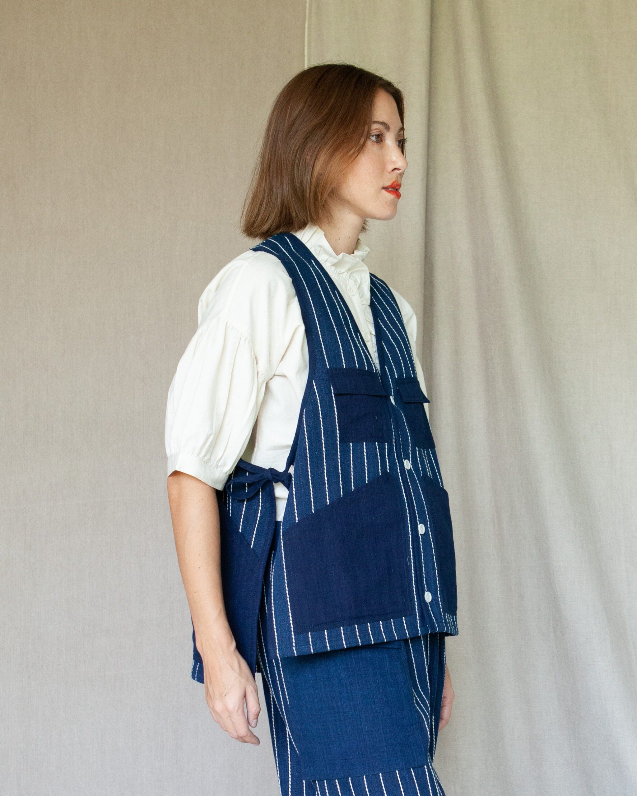 UTILITY VEST - INDIGO
