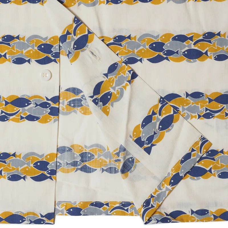 JG-18 SCHOOL OF FISH SHIRT - BLUE