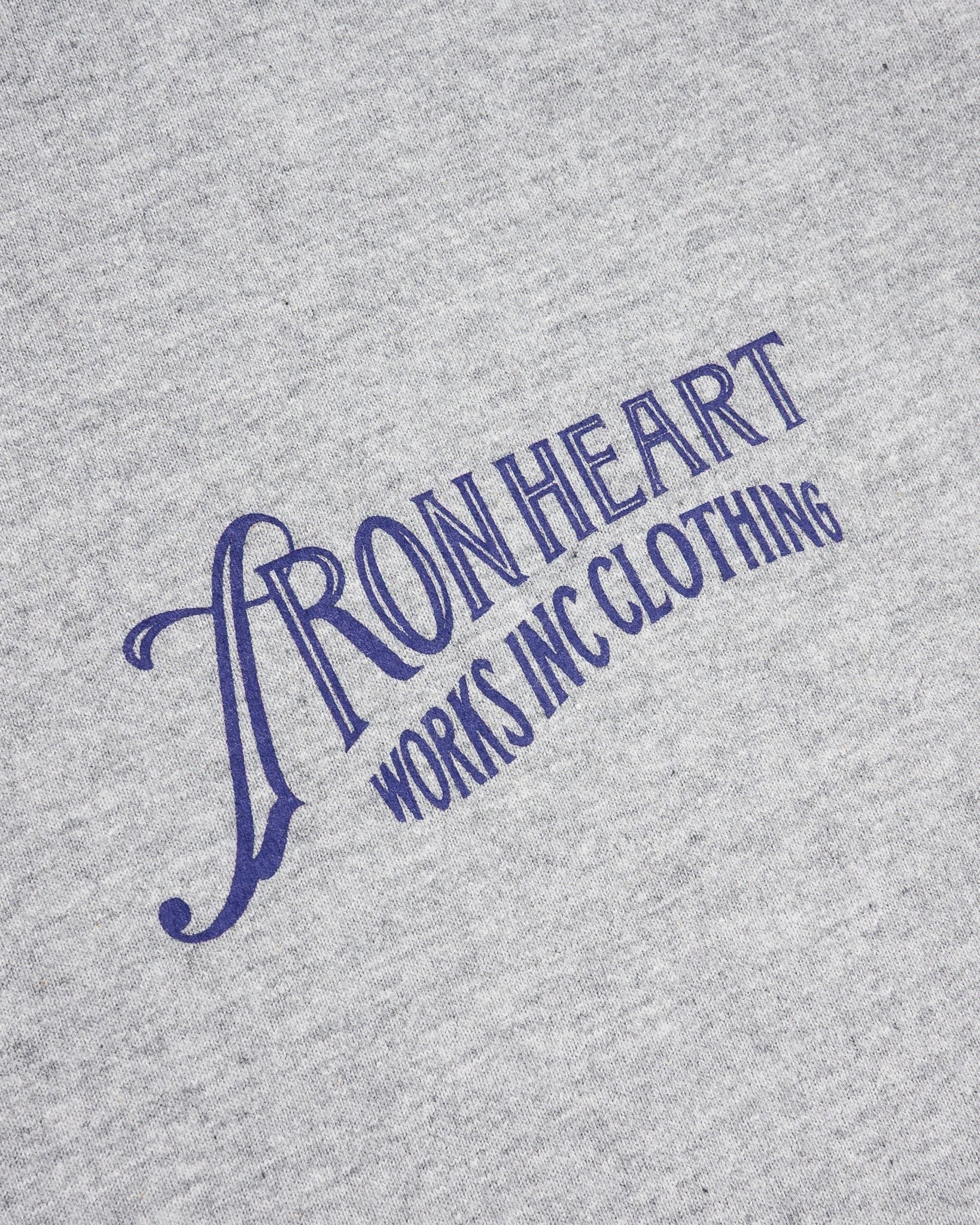 IHT-2501 7.5oz Printed Loopwheel Crew Neck T-Shirt - GREY