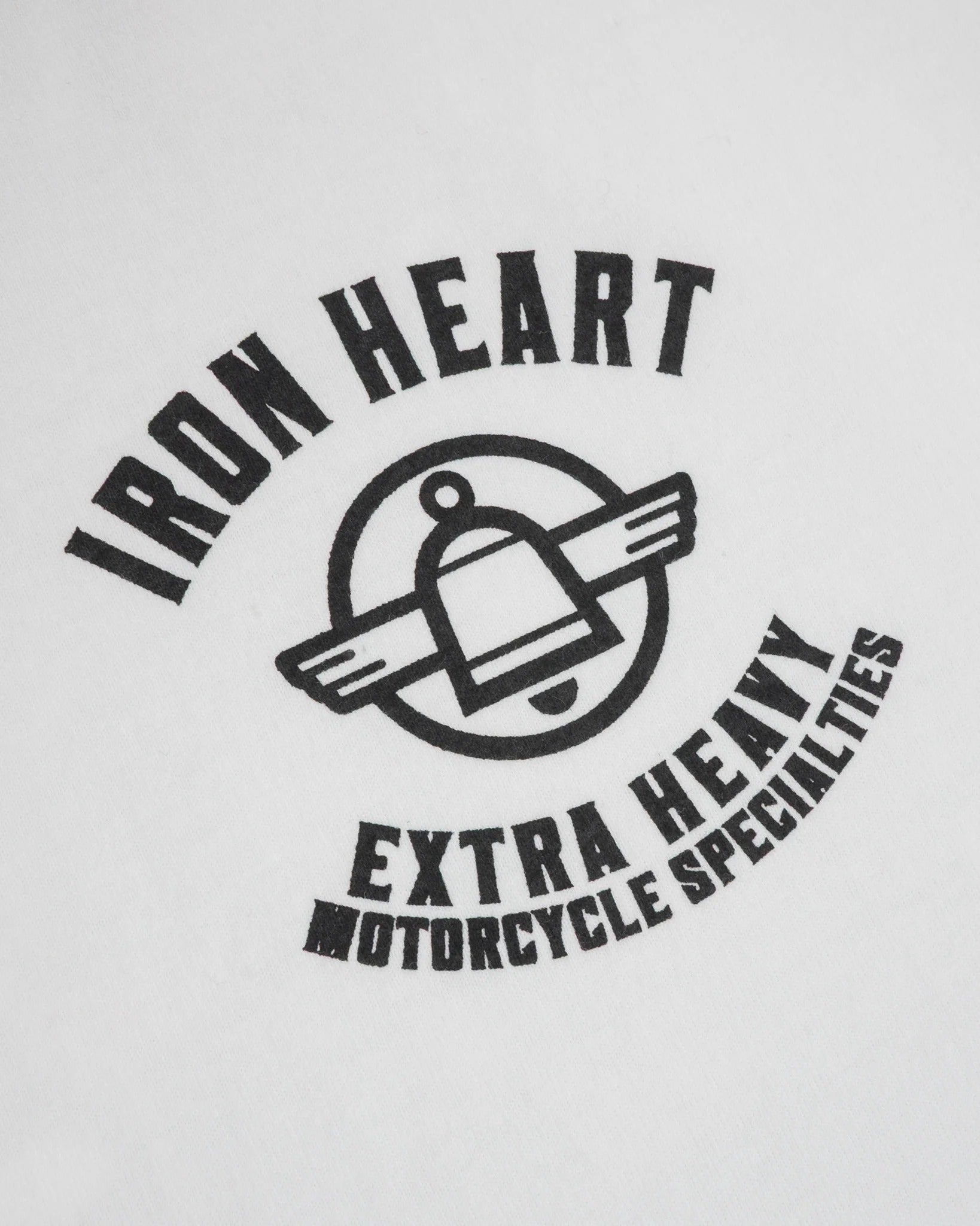 IHT-2503 7.5oz Printed Loopwheel Crew Neck T-Shirt - WHITE