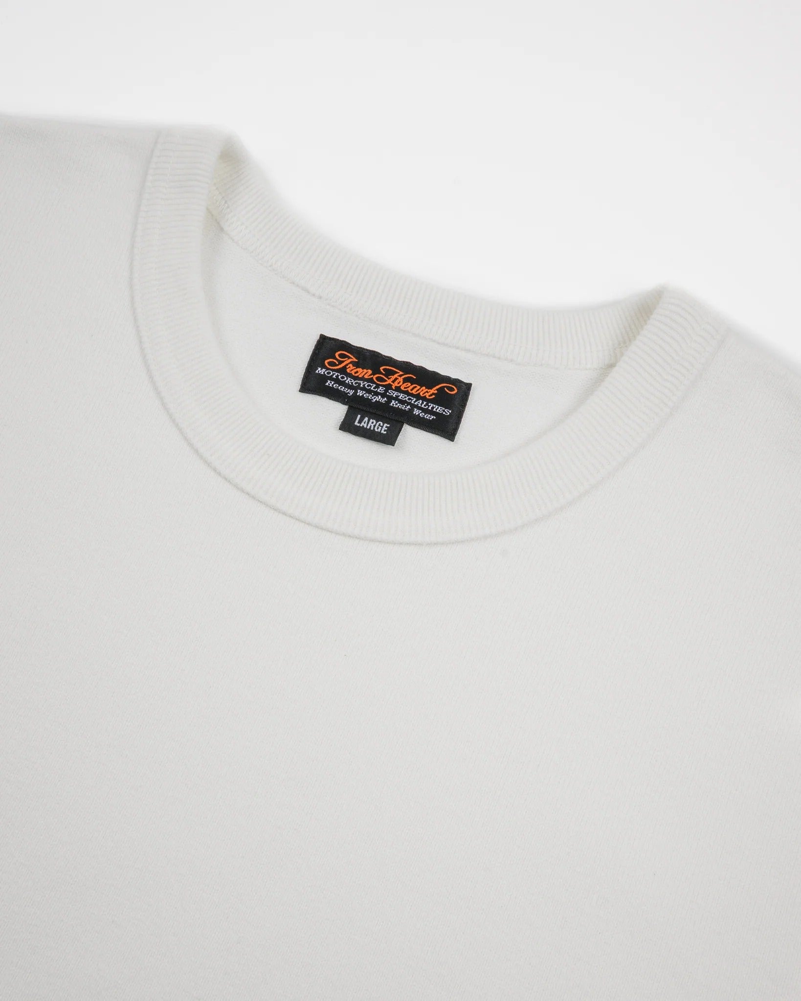 IHT-1600 11oz Cotton Knit Crew Neck T-Shirt - WHITE