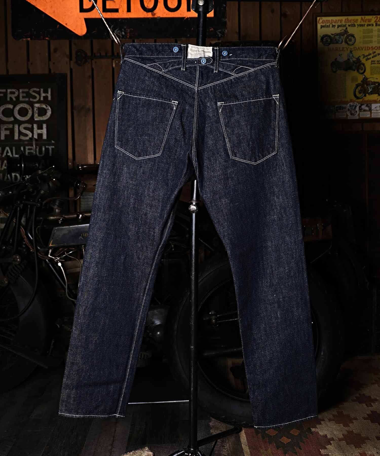 GS2449930 N/KEELMAN PANTS(O/WASH) - INDIGO