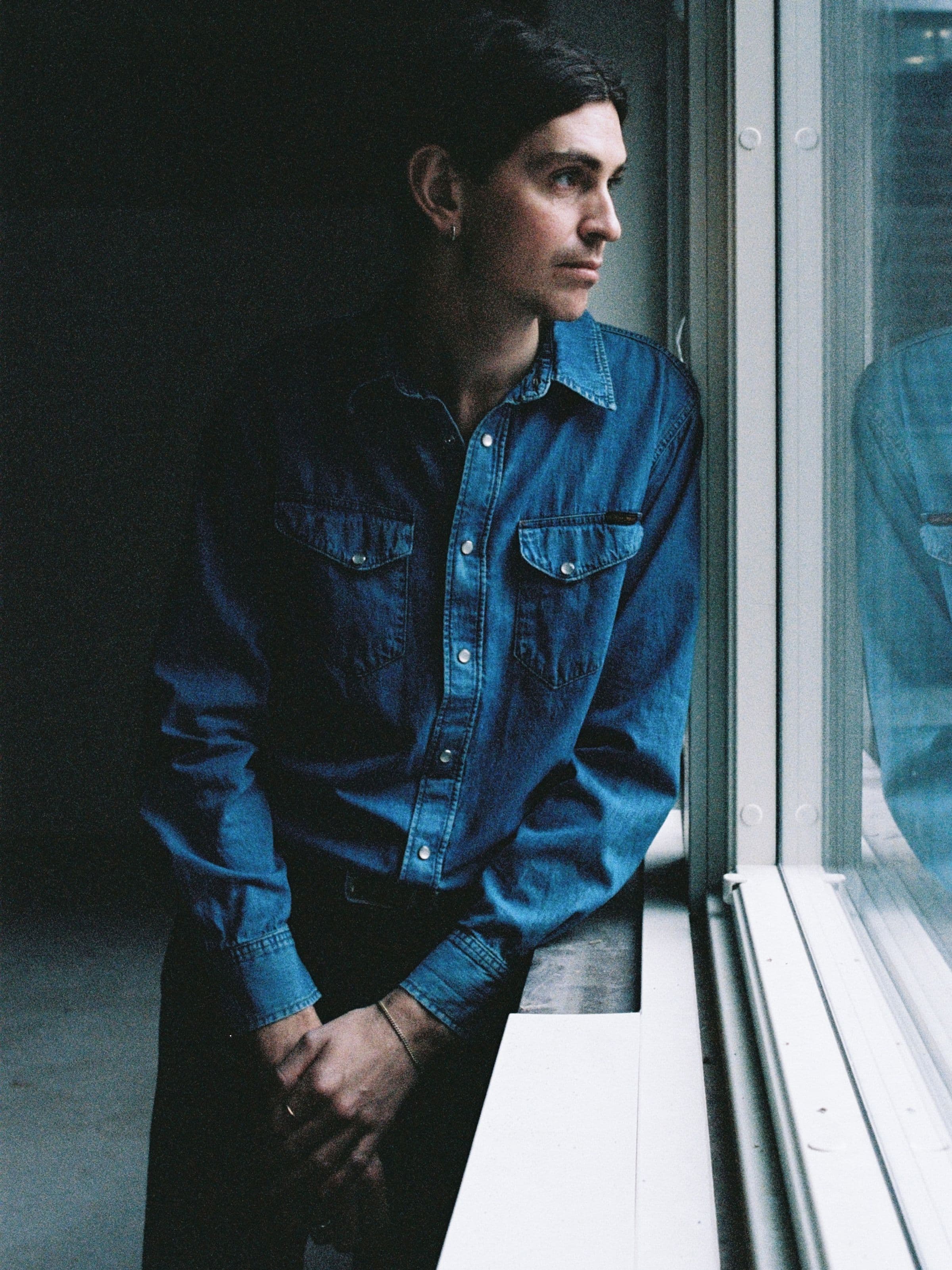 Gunnar Light Used Denim Shirt - Light Blue