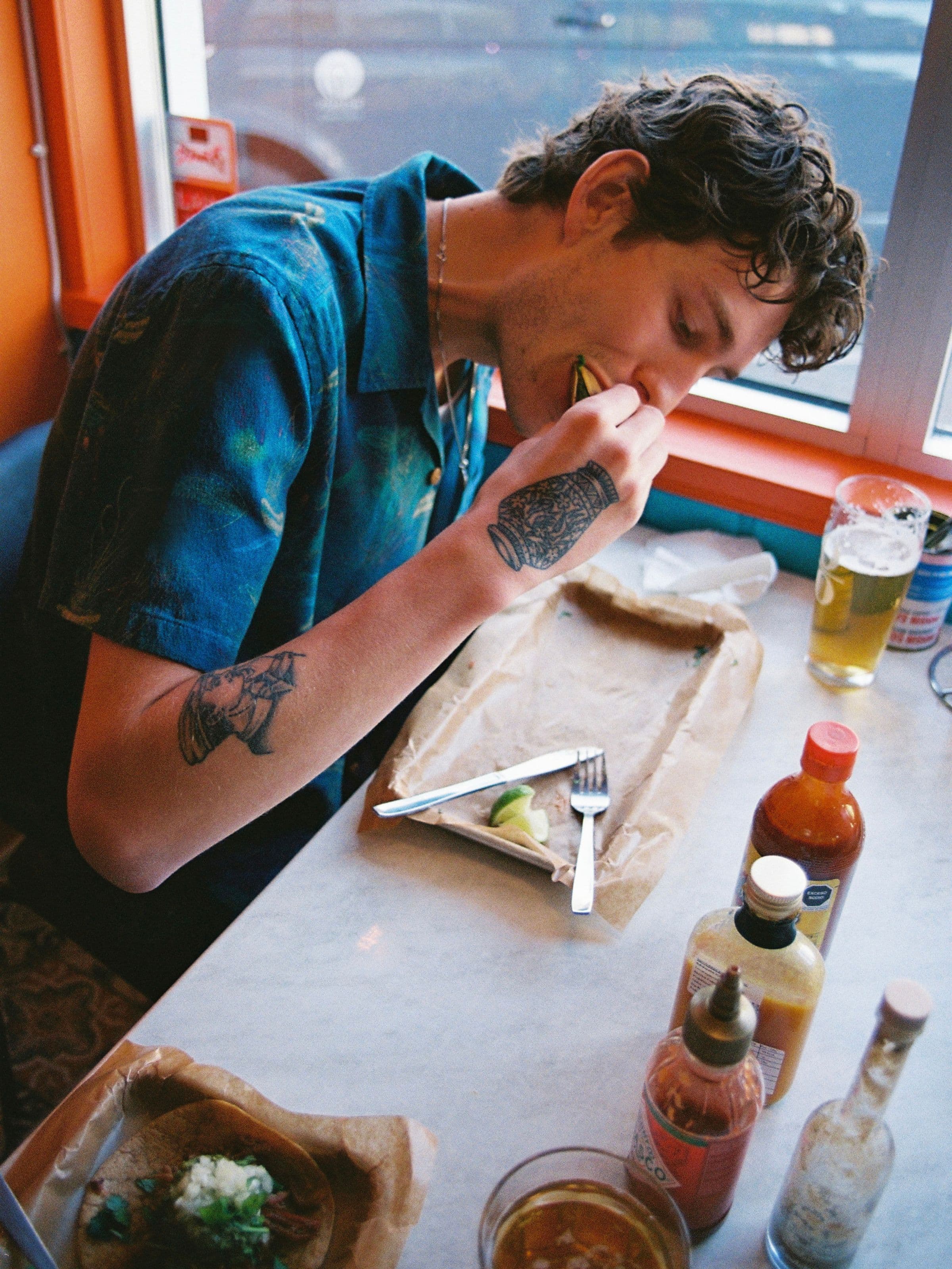 Arvid Hawaii Shirt - Deep Sea