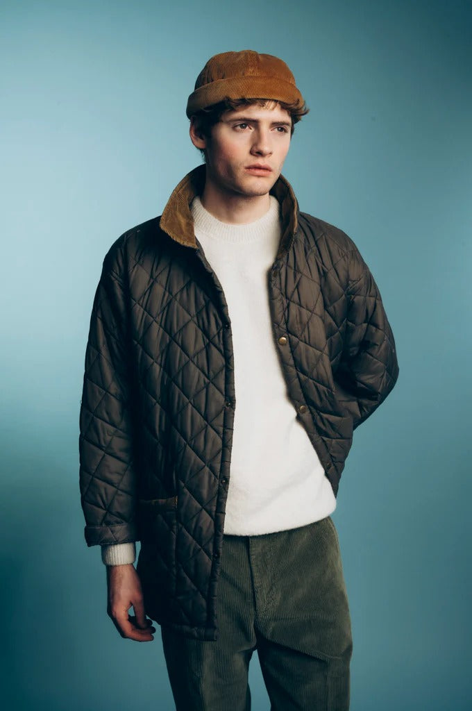 MIKI DOCKER HAT VELVET CORDUROY - TAN