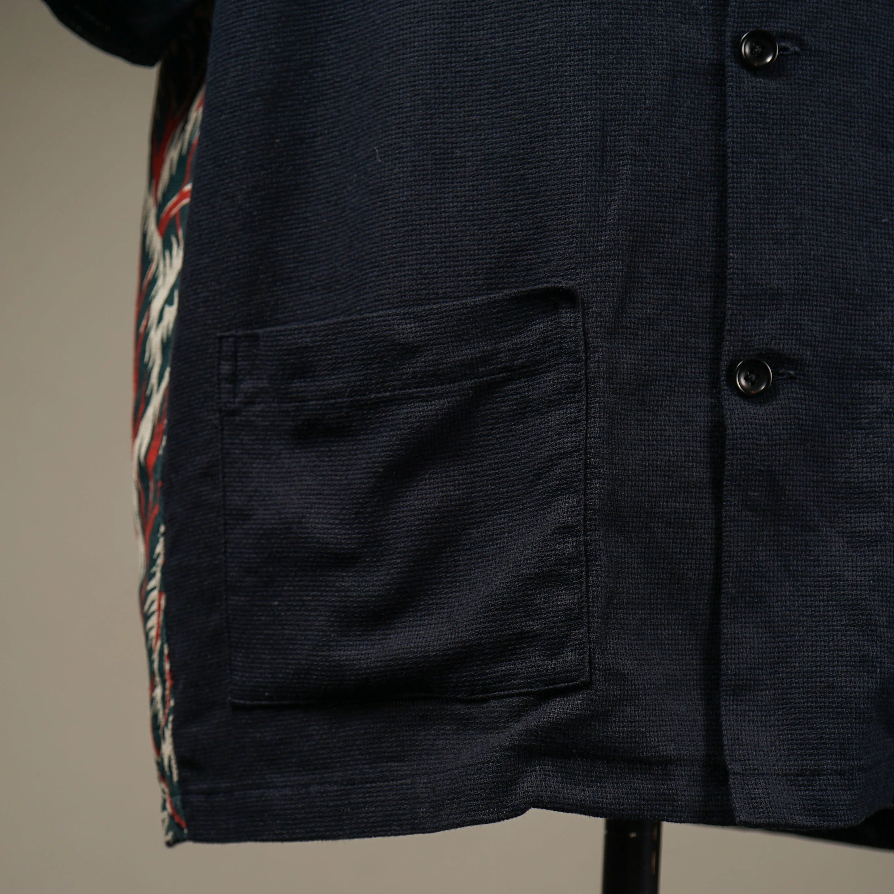 TROPICAL - S/S BACK PANEL SHIRTS - NAVY