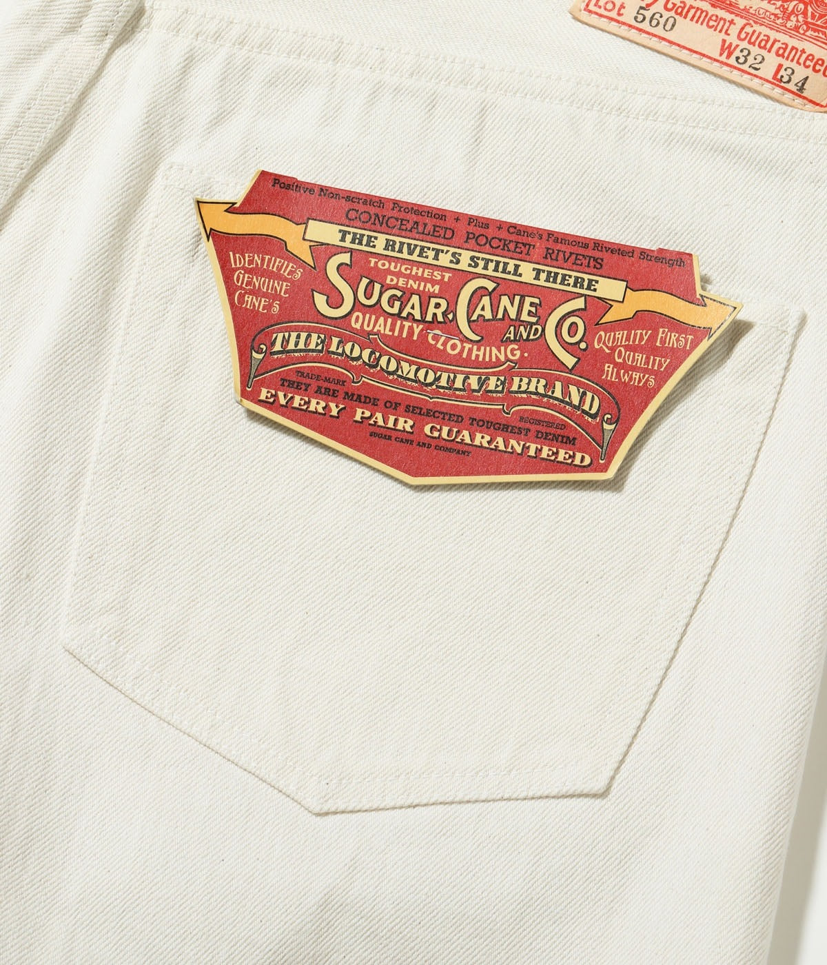 SC42560 13oz. WHITE DENIM “1947 MODEL” (REGULAR STRAIGHT) - WHITE