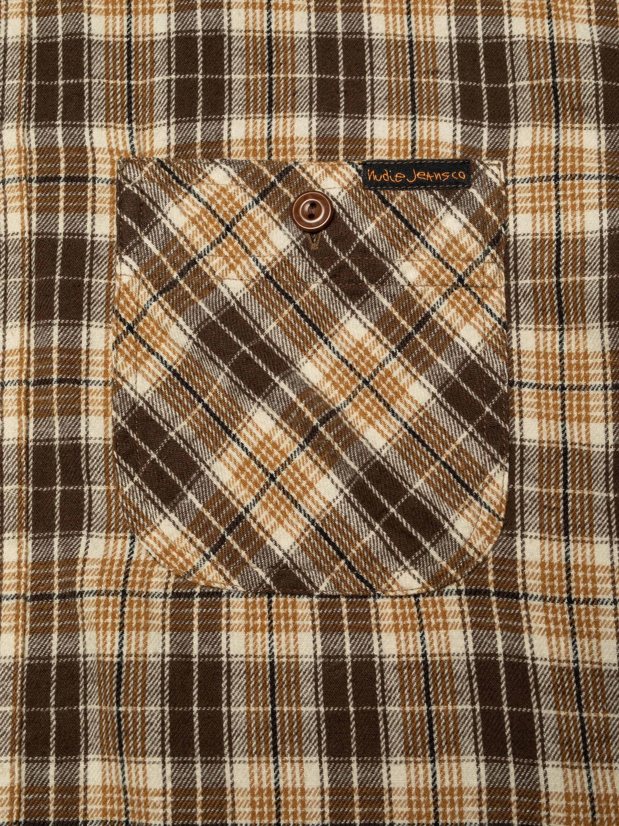 Julian Worker Shirt Check - Brown