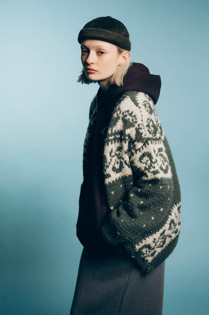 MIKI DOCKER HAT VELVET CORDUROY - OLIVE