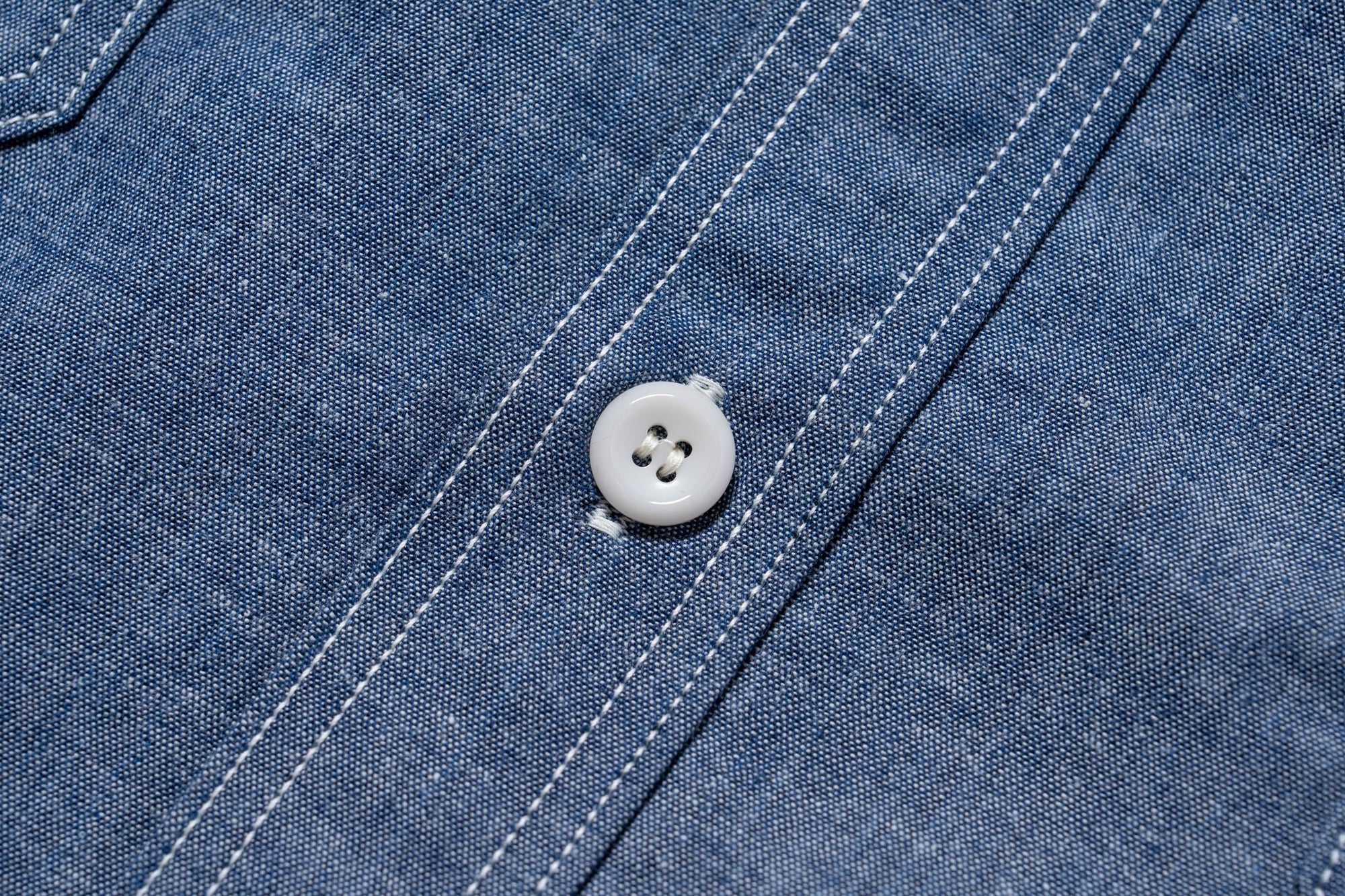 MS25104 8HU CHAMBRAY SERVICEMAN WORK SHIRT - LIGHT BLUE