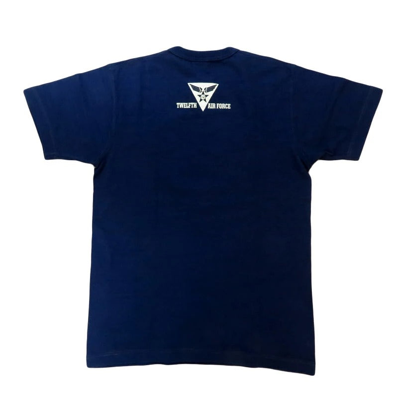 BR79560 SLUB YARN T-SHIRT 444th BOMB SQ - NAVY