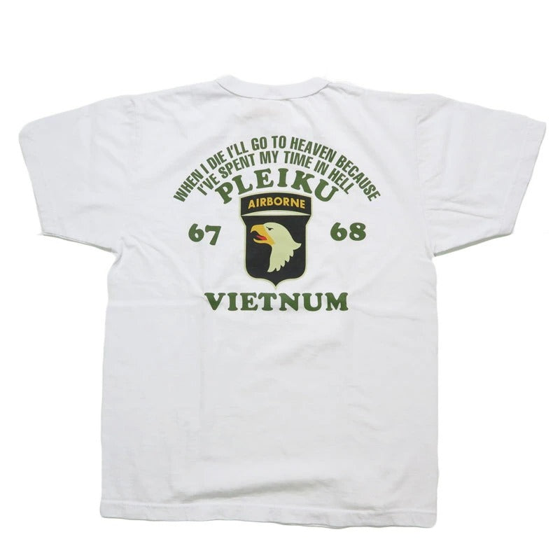 BR79623 T-SHIRT "PLEIKU VIETNUM" - WHITE