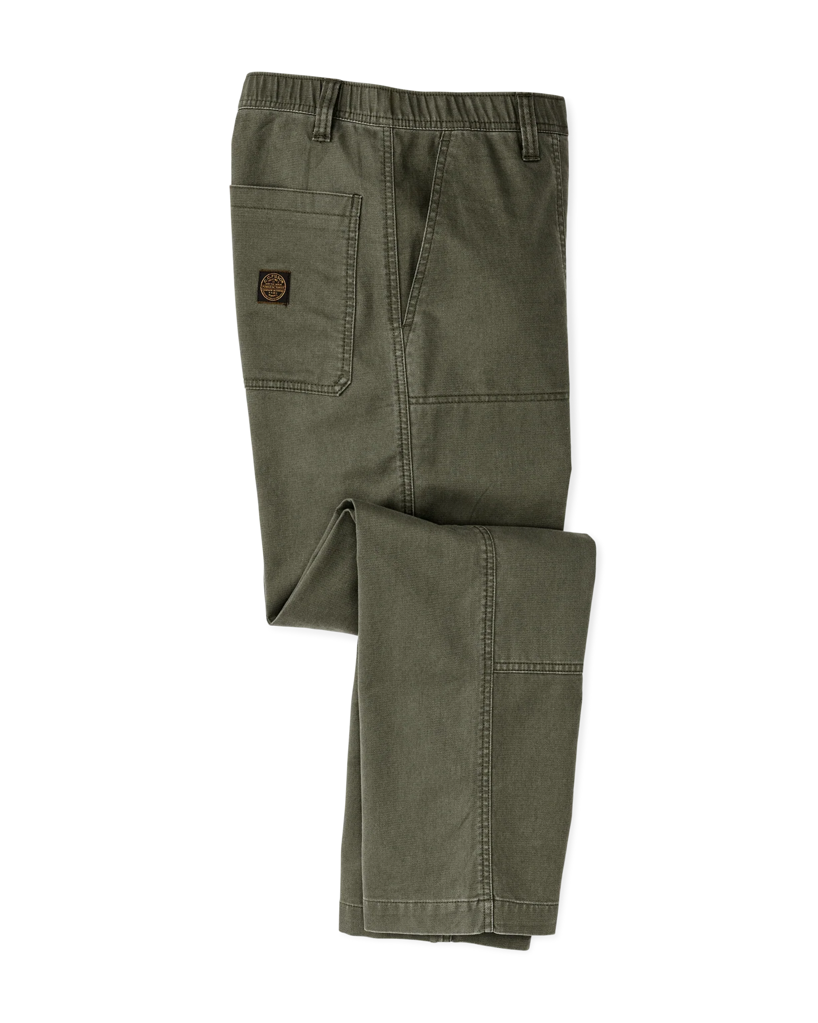 CLARKSTON DOUBLE FRONT PANTS - SURPLUS GREEN