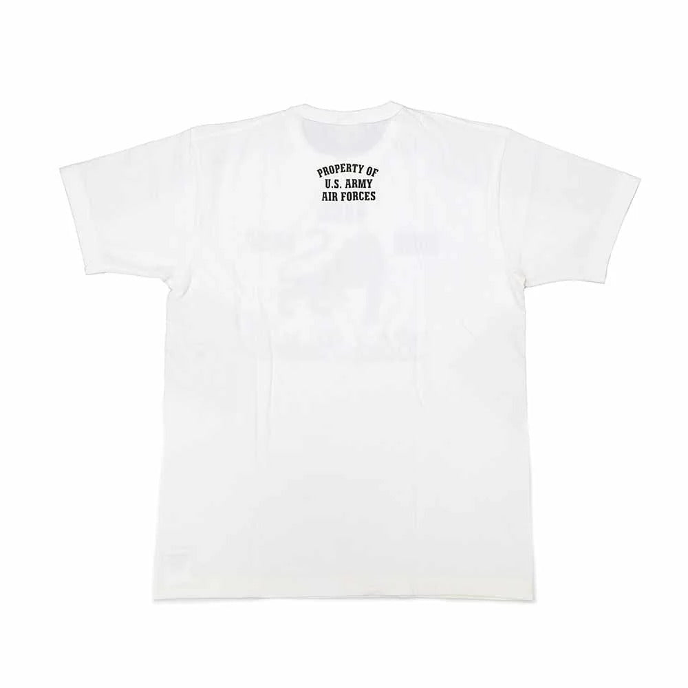 BR79575 GOVERNMENT ISSUE T-SHIRT 460th Bomb. SQ. Black Panther - WHITE