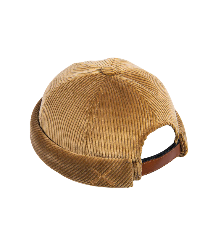 MIKI DOCKER HAT VELVET CORDUROY - TAN