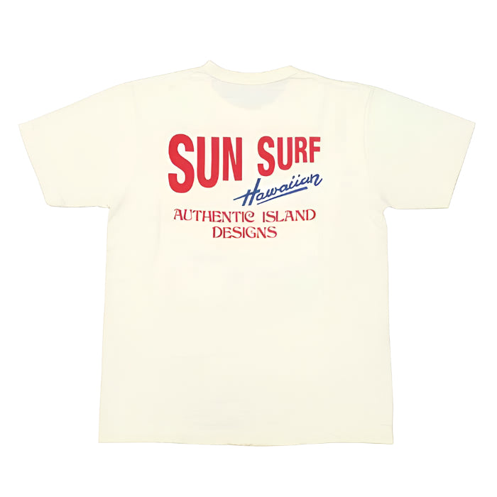 SS79378 S/S T-SHIRT "SUNSURF LOGO" - OFF WHITE