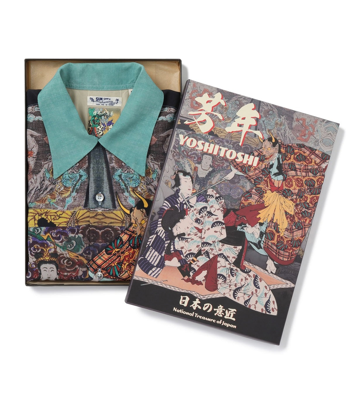 SS39531 SUN SURF × Yoshitoshi Tsukioka SPECIAL EDITION “Murasaki Inaka Genji” - BLUE