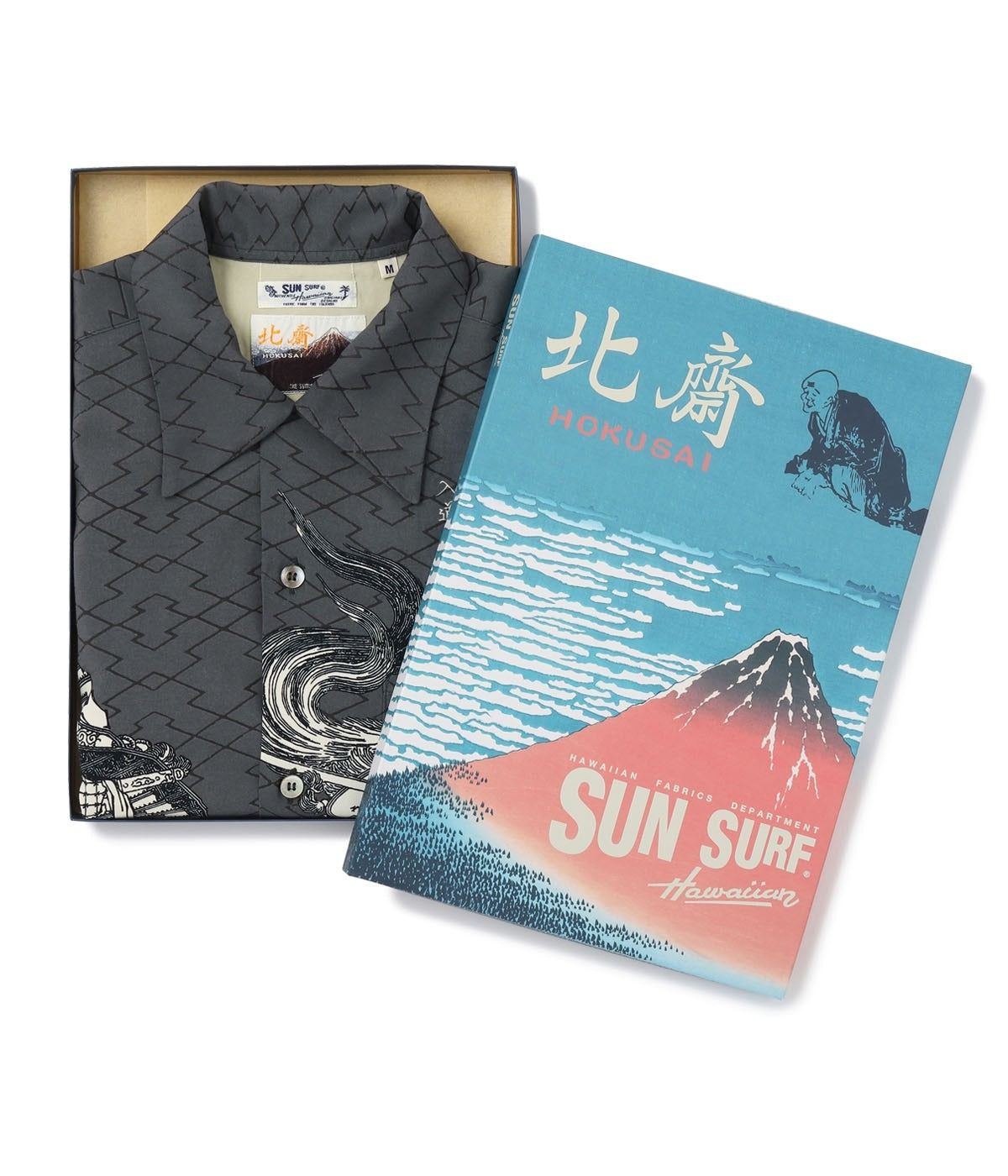 SS39460 SUN SURF × Katsushika Hokusai SPECIAL EDITION "Musashi Stirrup" - BLACK