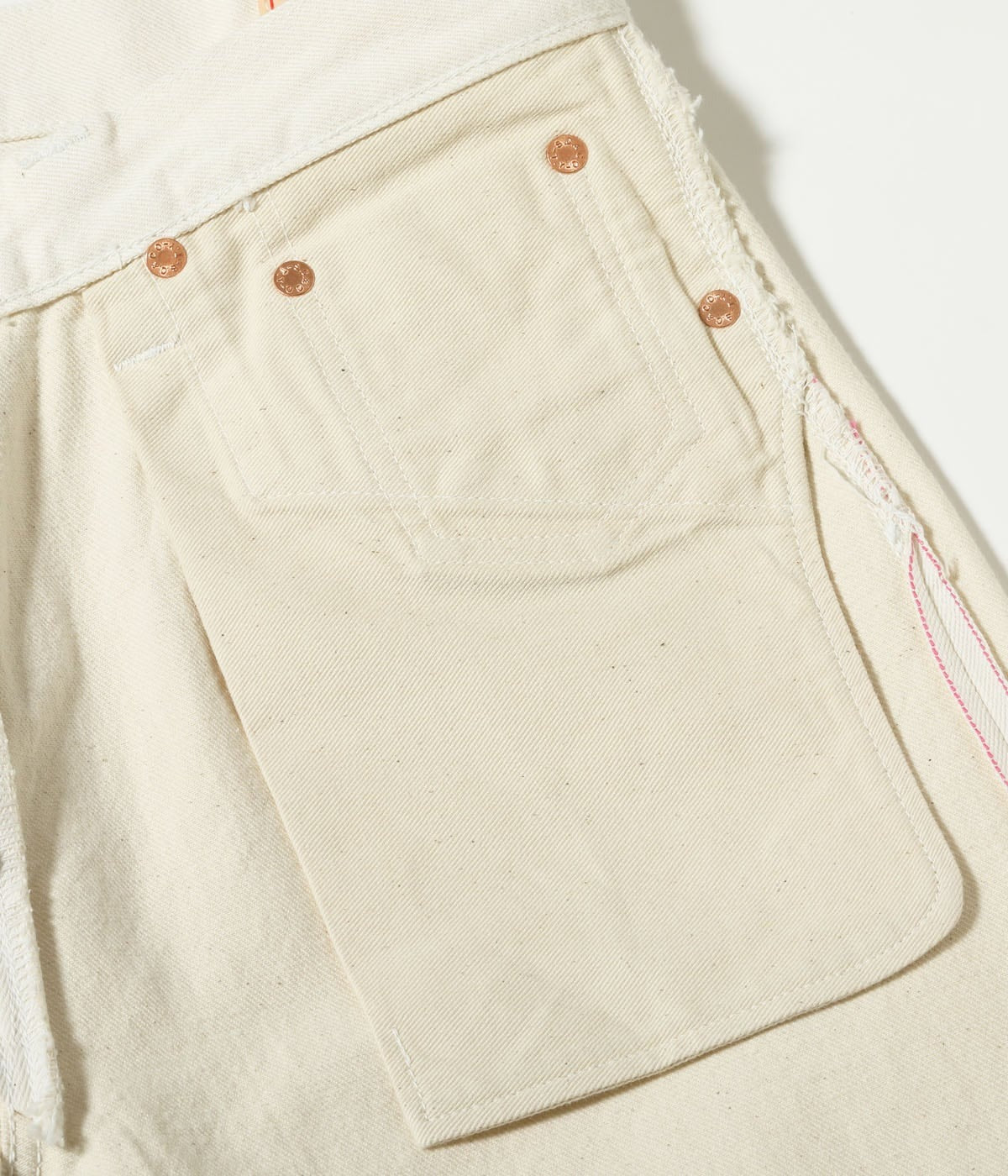 SC42560 13oz. WHITE DENIM “1947 MODEL” (REGULAR STRAIGHT) - WHITE