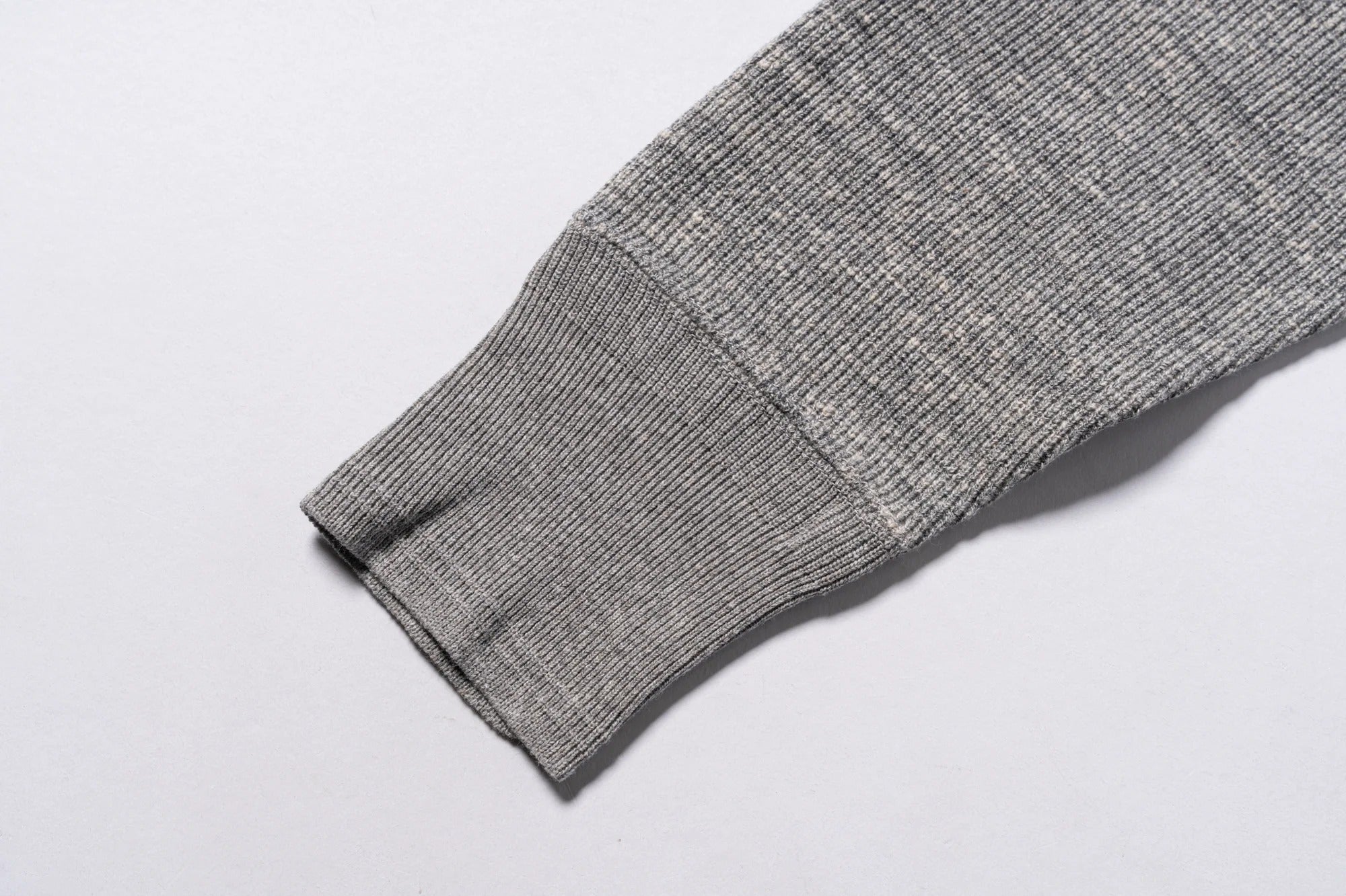 MC22120 WESTERN CARDIGAN STICH HENLEY SHIRT - GREY