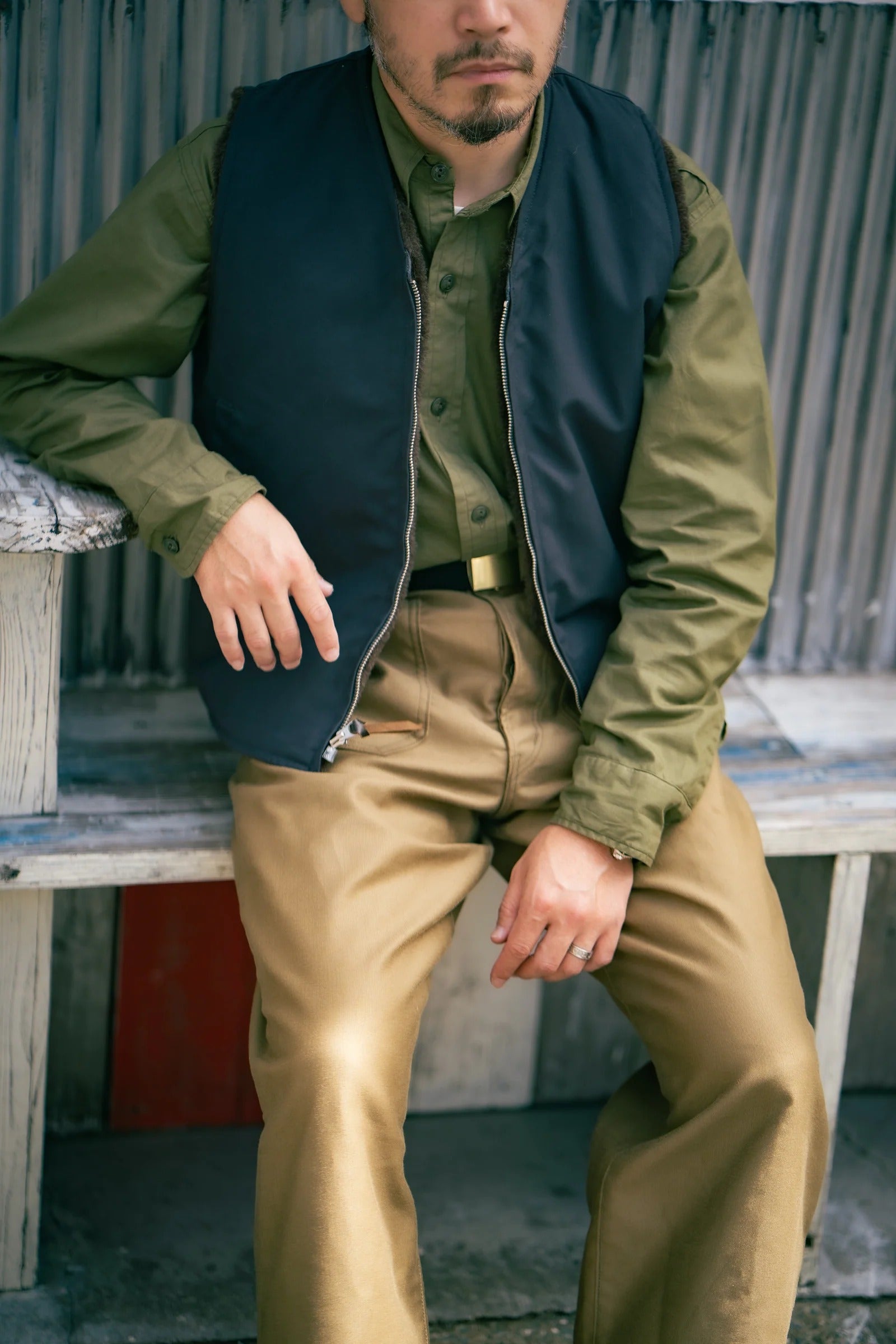 MP25103 U.S.N. N-1 TROUSERS MODIFY / KHAKI - KHAKI