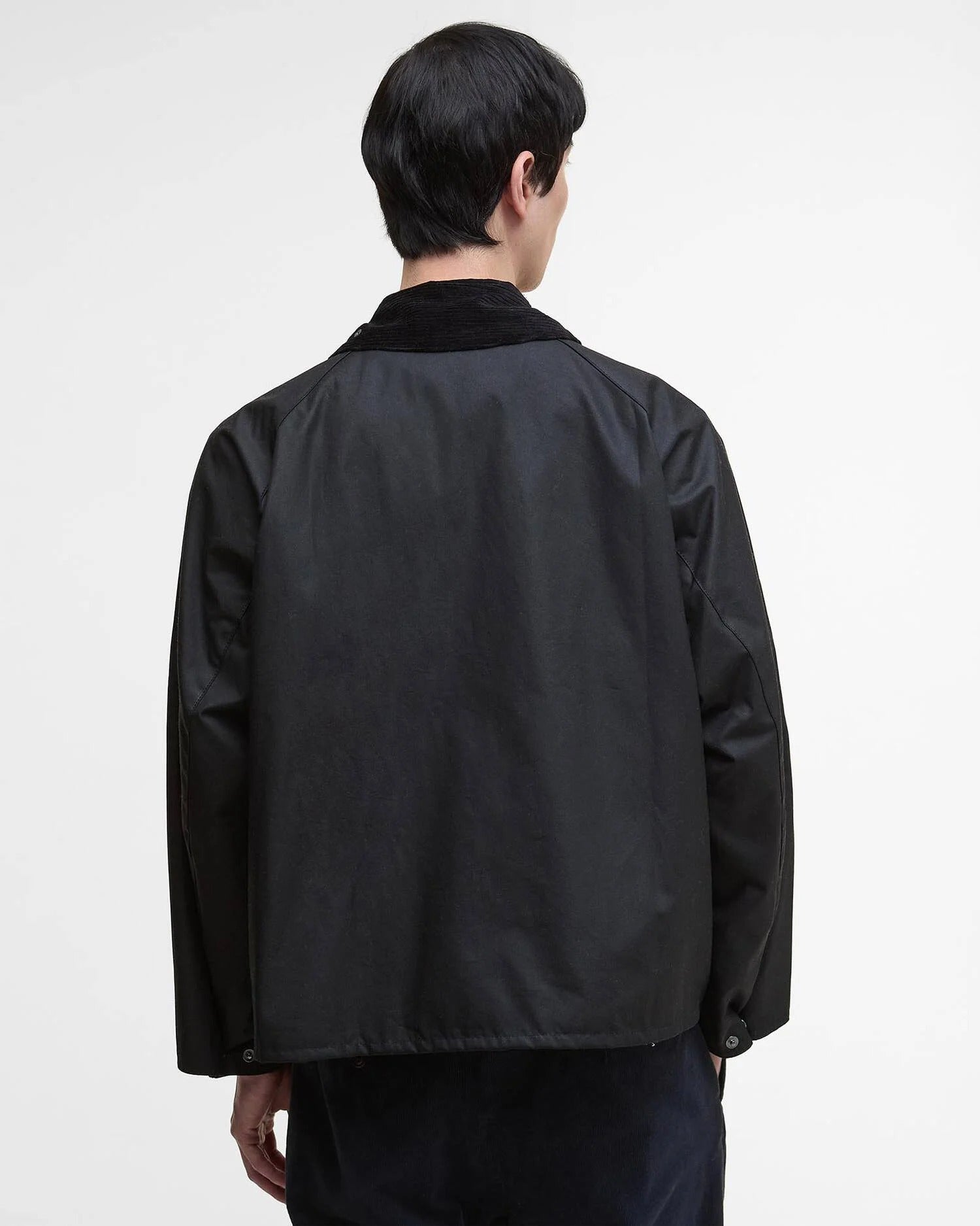 MODIFIED TRANSPORT WAX JACKET - BLACK