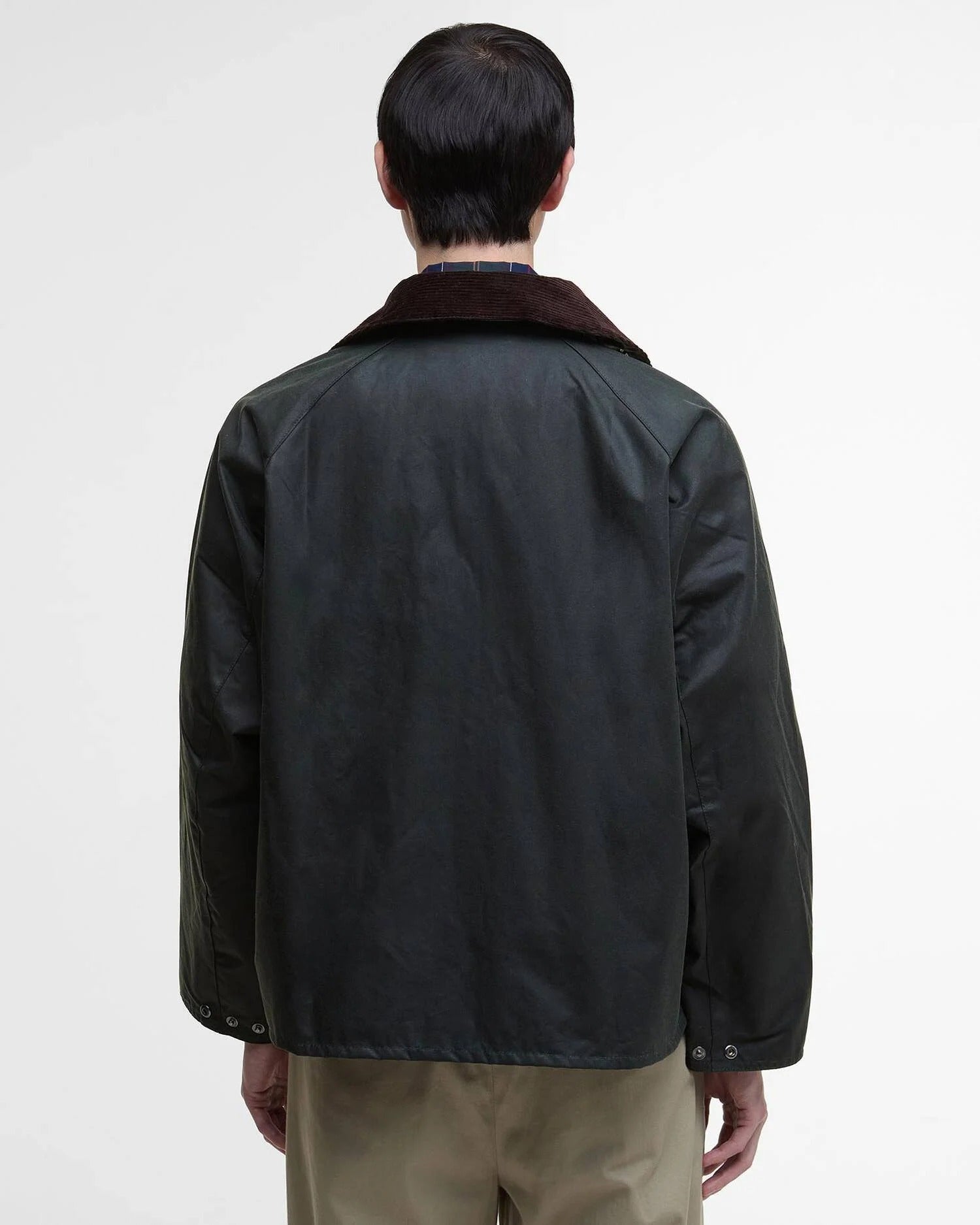 MODIFIED TRANSPORT WAX JACKET - SAGE