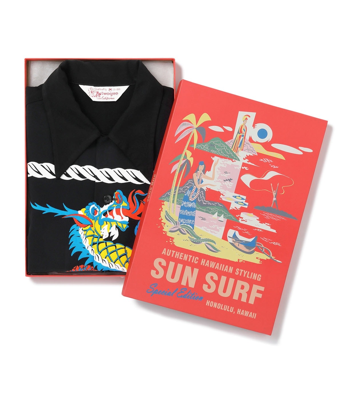 SS39529 SUN SURF SPECIAL EDITION “DRAGON” (SHORT SLEEVE) - BLACK