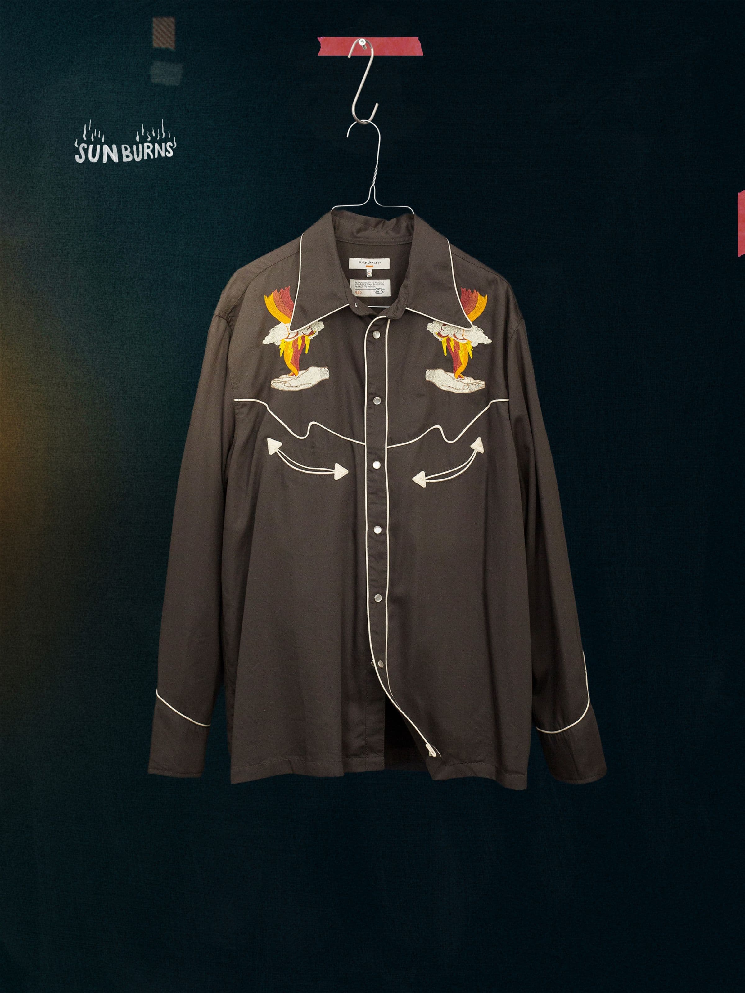 [PRE-ODER] Gonzo Western Shirt Sunburns   - Black/Brown