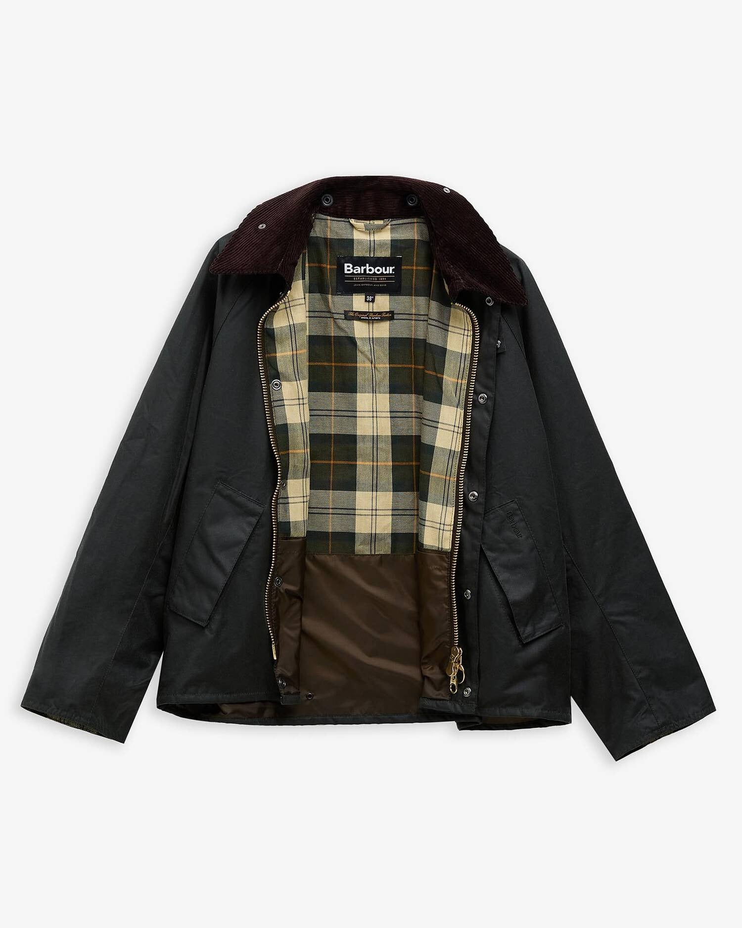 MODIFIED TRANSPORT WAX JACKET - SAGE