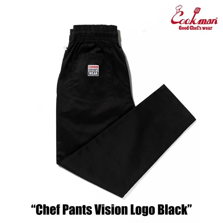 CHEF PANTS VISION LOGO - BLACK