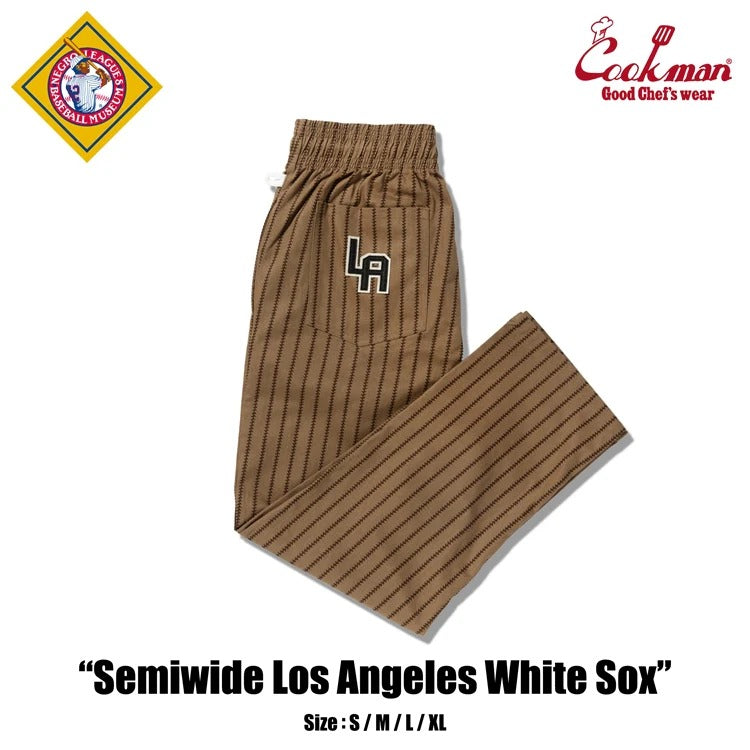 CHEF PANTS SEMIWIDE NEGRO LEAGUES LA White Sox - BROWN
