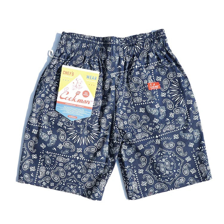 CHEF SHORT PANTS PAISLEY - NAVY