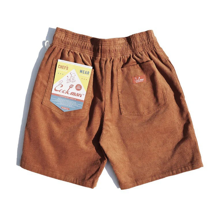CHEF SHORT PANTS CORDUROY - BROWN