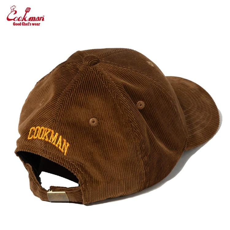 CURVE BRIM CAP CORDUROY - BROWN