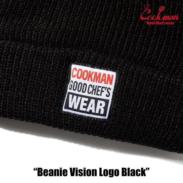 BEANIE VISION LOGO - BLACK