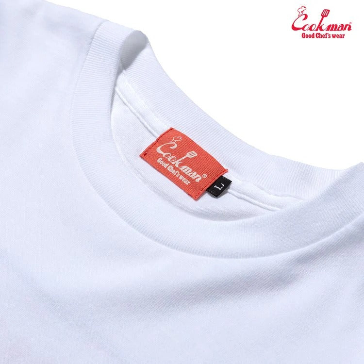 LONG SLEEVE TEES VISION LOGO - WHITE