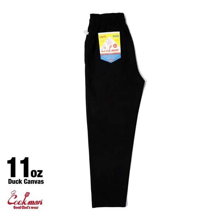 CHEF PANTS DUCK CANVAS - BLACK