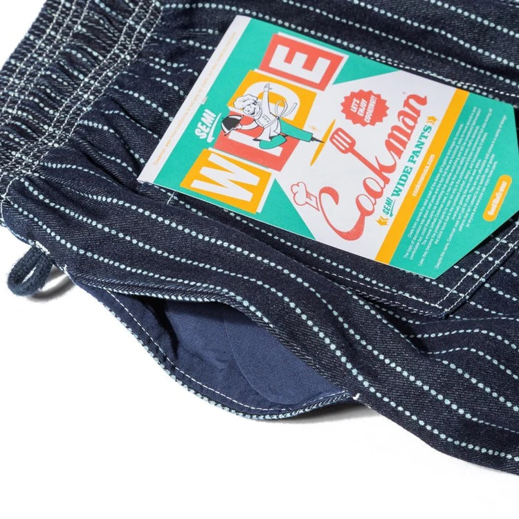 CHEF PANTS SEMIWIDE WABASH DENIM  - NAVY