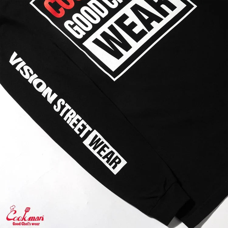 LONG SLEEVE TEES VISION LOGO - BLACK
