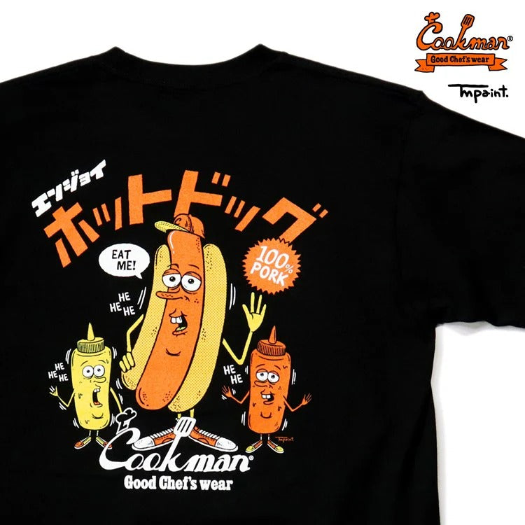 TM PAINT HOT DOG TEE S/S - BLACK