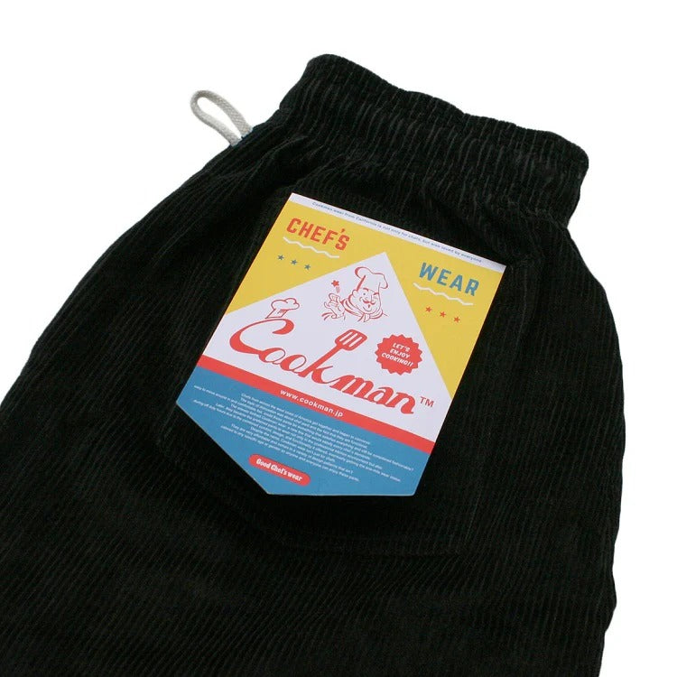 CHEF SHORT PANTS CORDUROY - BLACK
