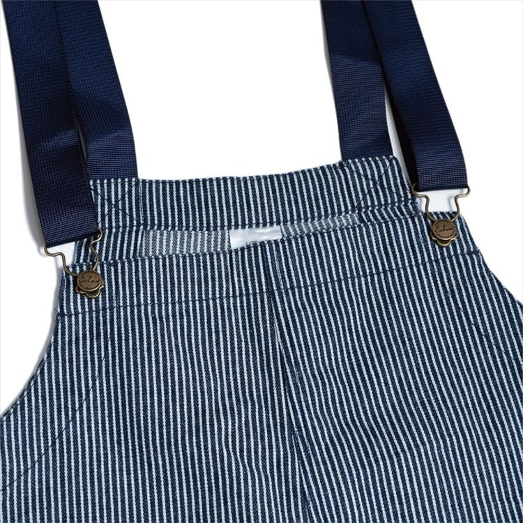 FISHERMAN'S BIB OVERALL HICKORY - NAVY
