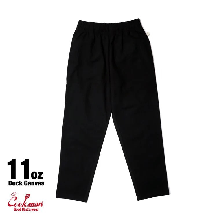 CHEF PANTS DUCK CANVAS - BLACK